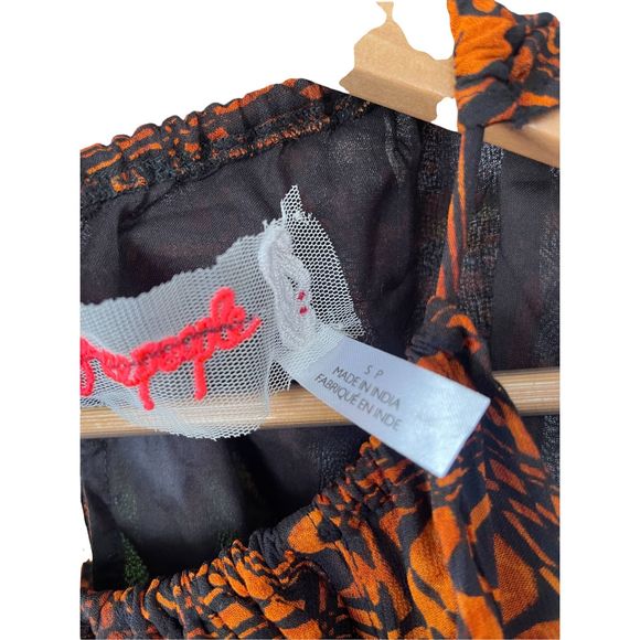 New Free People Holy Smokes Printed Maxi Dress Size XL - Picture 6 of 7